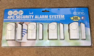 4 Piece Security Alarm System. 100 Decibel Sound. Wireless easy install ...