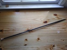 Victorian Gold Filled Silver Cane Walking Stick, 35.25in