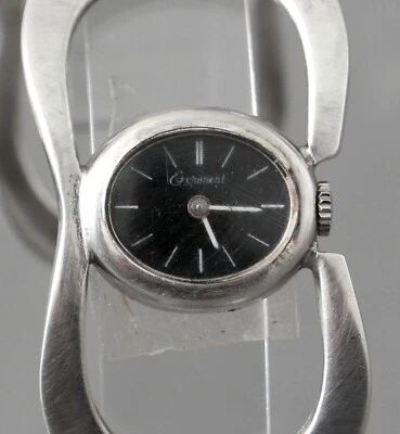 Damen Uhr Exponent Handaufzug Armband und Gehäuse 835er Silber defekt  # 3363 - Bild 1 von 4