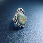 VINTAGE Green Turquoise Ring Size 7 — photo 1