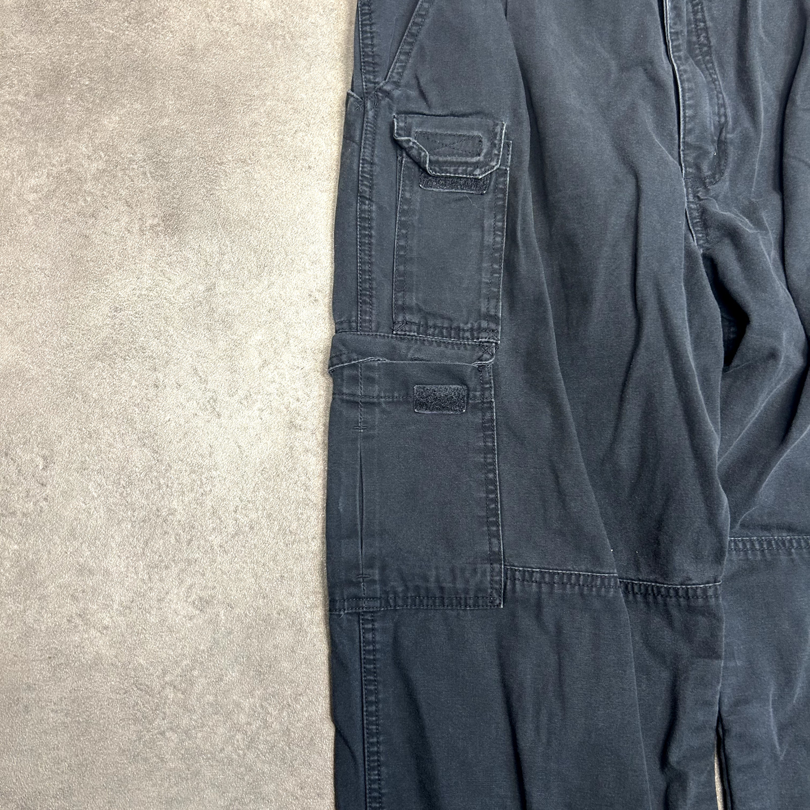 Royal Robbins Cargo Trousers Mens Regular Fit Y2K Workwear Trousers Black, 34” image 4