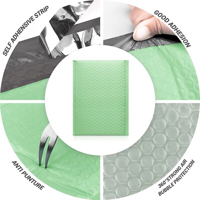 Buste Per Spedizioni Imbottite 6x10 Kraft Bubble-Mailer Padded Envelope | Natural Airbag Golf 6 - Foto 3