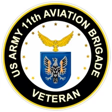 US Army 11th Aviation Brigade Veteran Bumper Sticker Military Vinyl Decal 5"