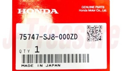 HONDA ACTY TRUCK HA3 Genuine Maximum Load Capacity 350kg Sticker
