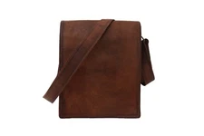 11 In Real Leather CrossBody Messenger Bag Tab/iPad Satchel Handbags Sling Bags