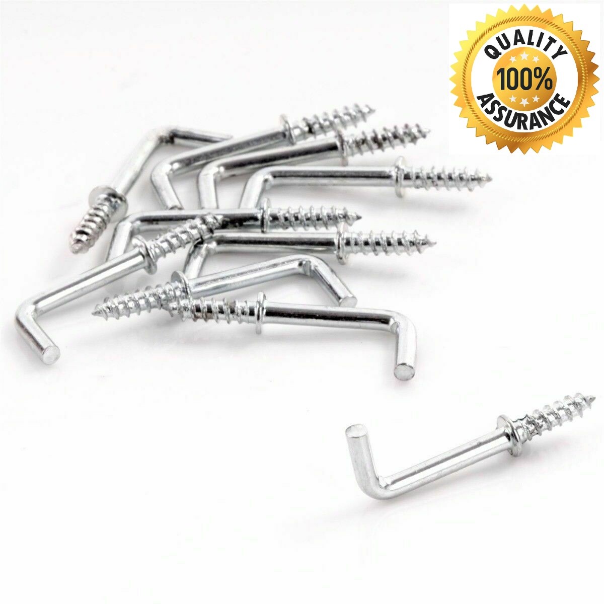 SmallLarge DRESSER HOOKS 13/25/32mm Square L Shape Silver Screw Wall