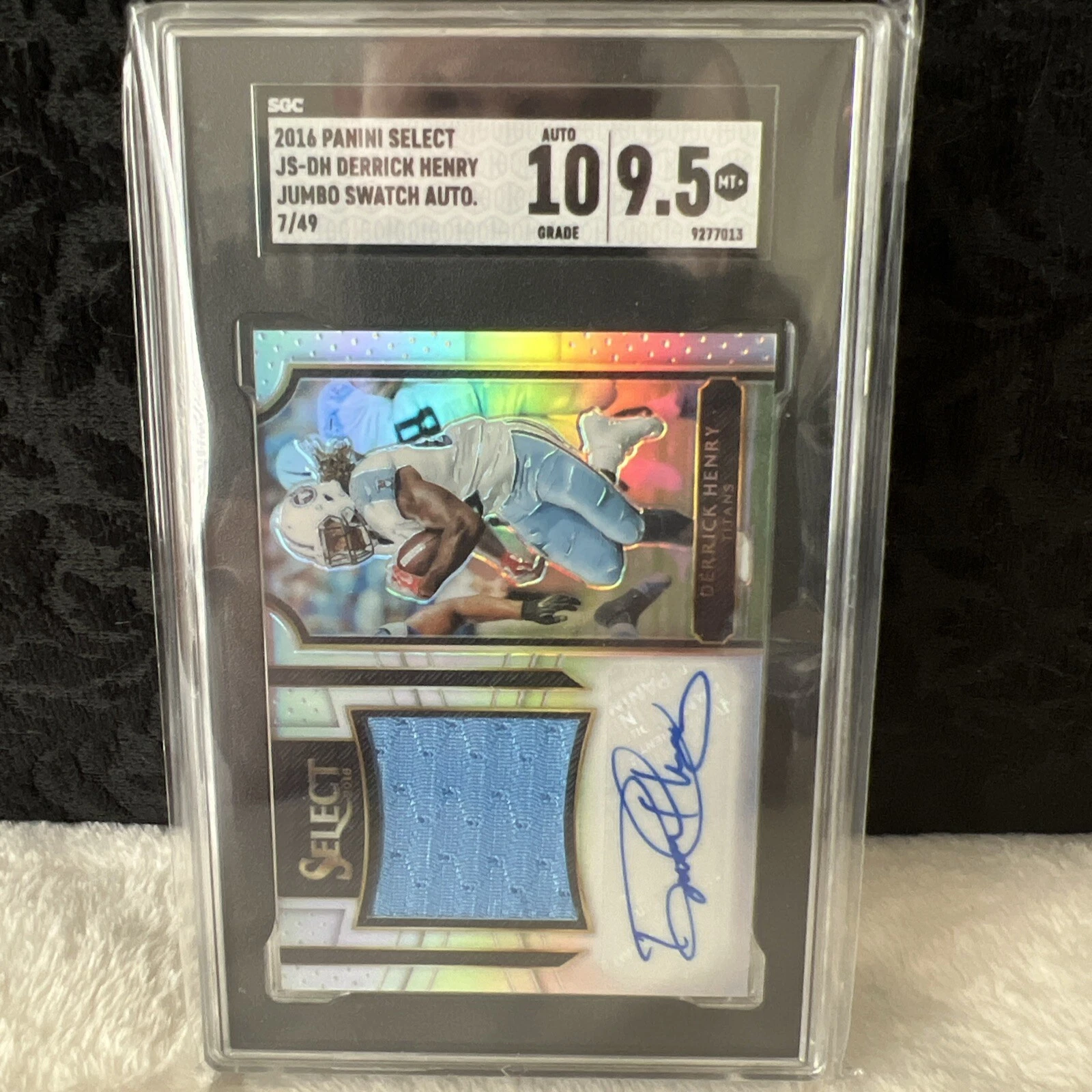 Derrick Henry Panini Select Rookie Jumbo Signature Swatch #JSDH Base