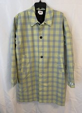 Obey Plaid Long Rain Jacket Size Large New With Tags