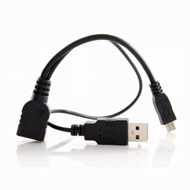 Micro USB Host OTG Cable With USB Power for Galaxy Note3 S4 N5100 N7100