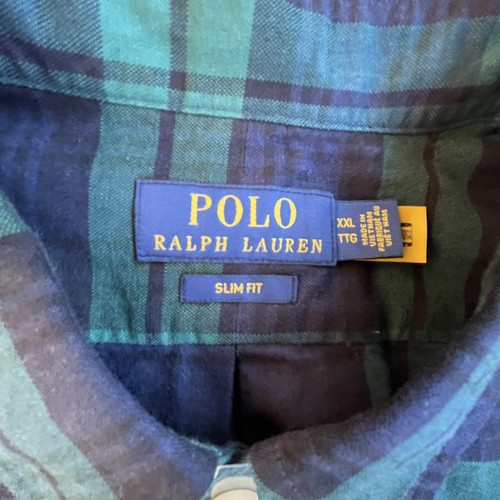 Polo Ralph Lauren Men’s Slim-Fit Blackwatch Plaid Oxford Shirt Size 2XL NWT - Picture 10 of 12