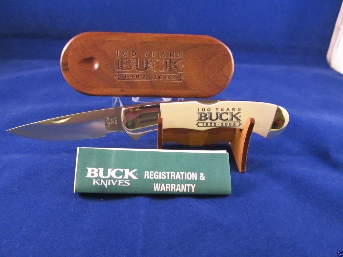 Buck 532 BuckLock 100th Year Anniversary Knife Wood Display