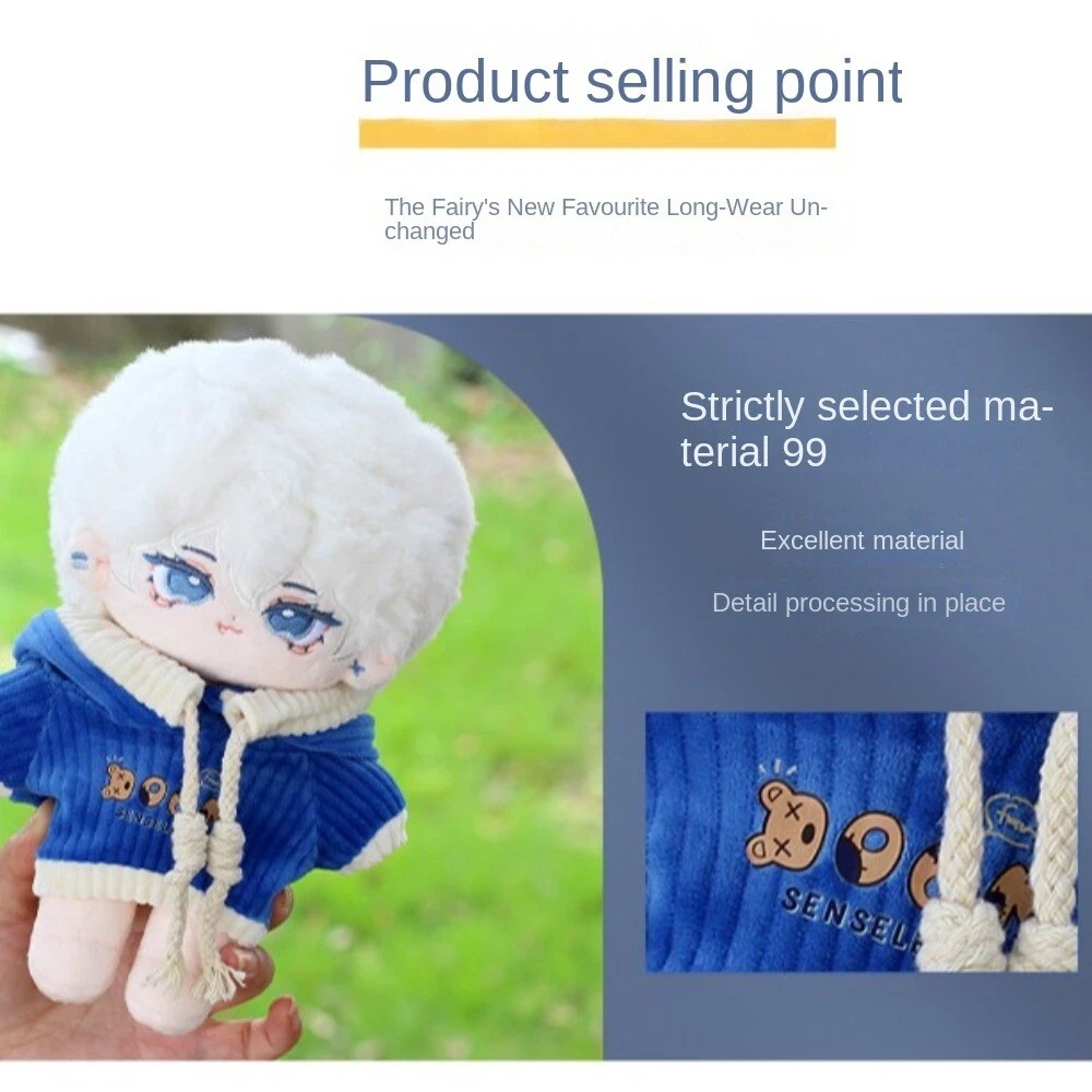 VETEMENTS Felpa per bambole fatta a mano fai da te bambola jumps uit mini felpa con cappuccio bambola di cotone