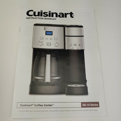 Cuisinart SS-15 Coffee Maker Manual 