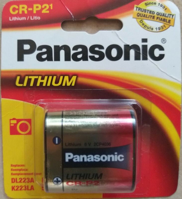 Panasonic CRP2, EL223, K223LA, DL223, 5024LC 6.0 volt Lithium Battery