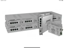 COMNET CLFE8EOC 8CH Ethernet Over COAX w/Pass Through. New OpenBoxFree Shipping.