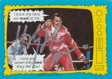 The Honky Tonk Man Signed 1987 WWE Wrestling Trading Card Classic HOF WWF #72
