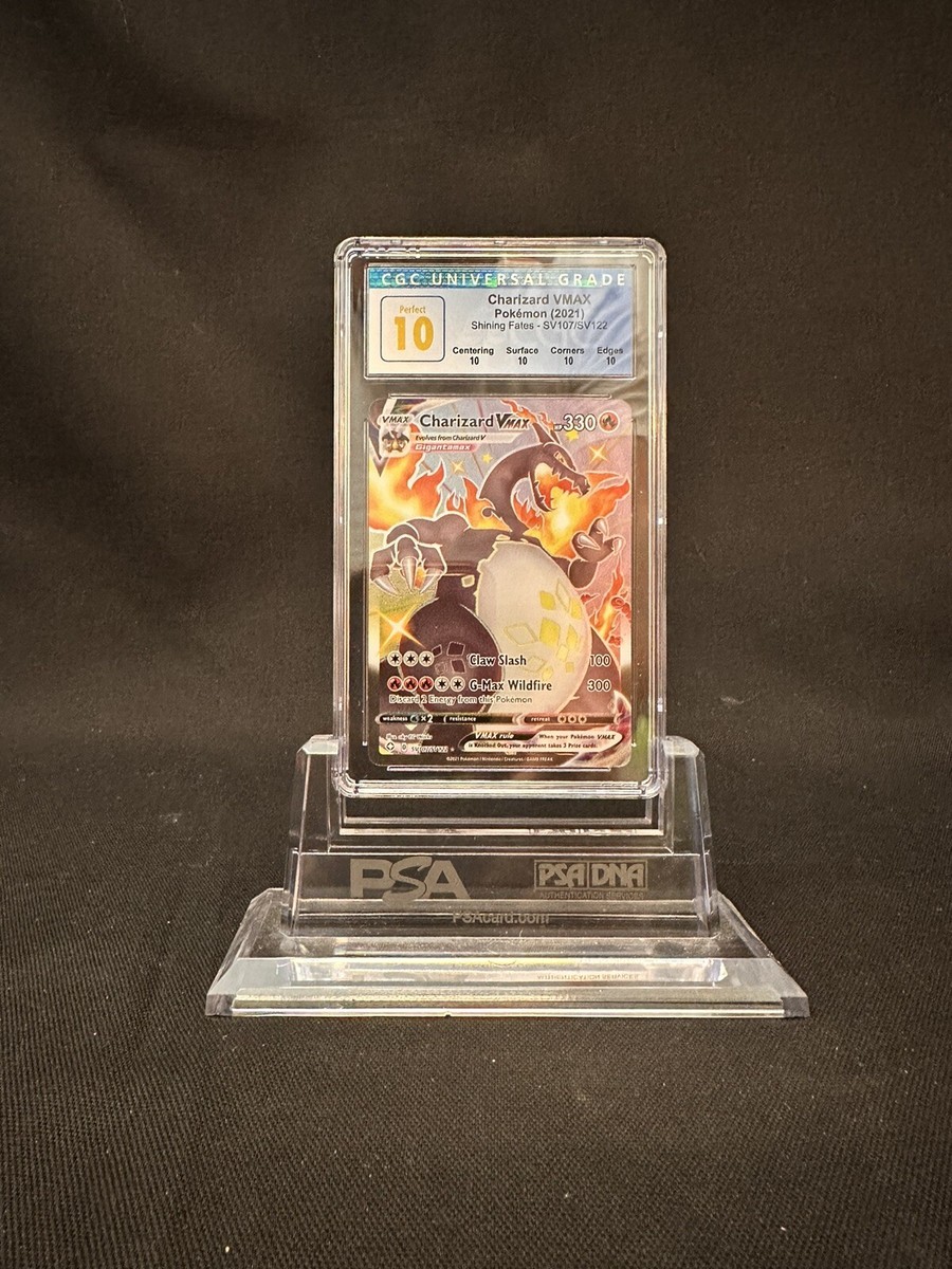 Pokémon TCG Charizard VMAX Shining Fates. PERFECT 10 Shiny Holo