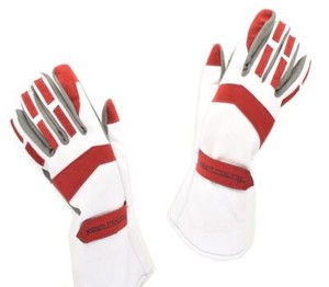 Speed Racewear Motorsport-Handschuhe Melbourne – Rot/weiß, Mit Silikon-Grip – Größe 11