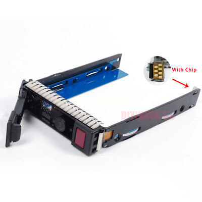 3.5'' LFF SAS SATA HDD Drive Caddy Tray For HP ProLiant DL380 G10 Server W/Chip