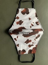 Face Mask triple Layer Handmade Washable Cow Spot Brown Animal