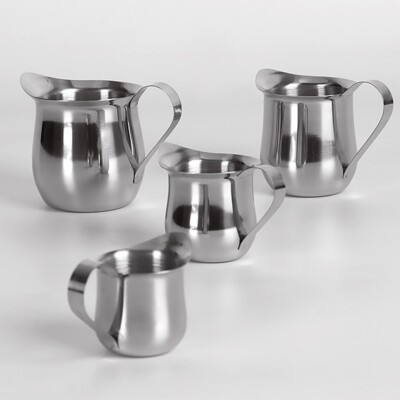 1 Pcs Stainless Steel Milk Frothing Pitcher Latte Coffee Cup Milk Jug 2/3/5/8oz