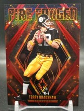 Terry Bradshaw 2022 Panini Phoenix Fire Forged Red Serial Numbered /199 Steelers