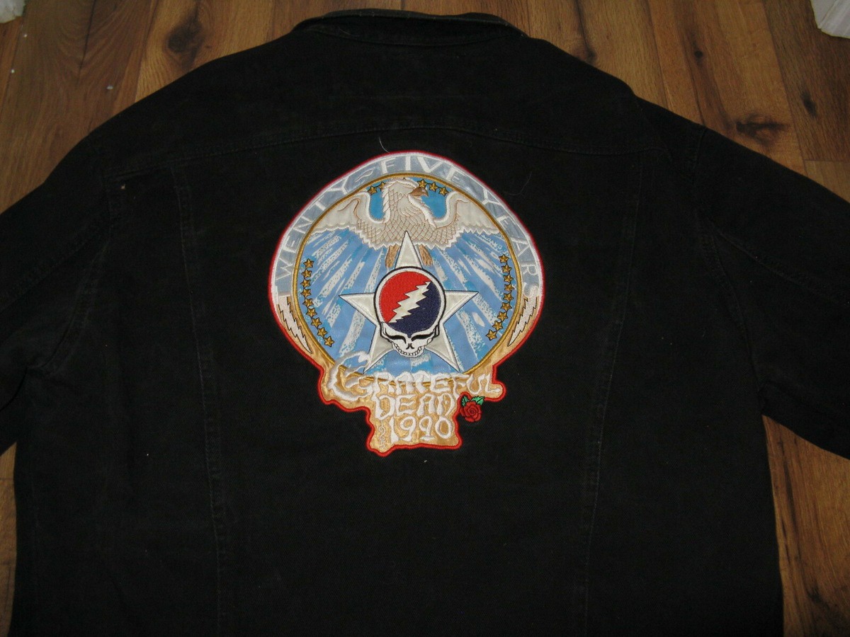 VTG 25th Anniversary Rockware Grateful Dead Black Denim