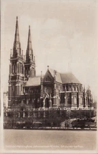 A664 Finland Helsinki Helsingfors Church Johannes kyrkan RPPC vintage postcard