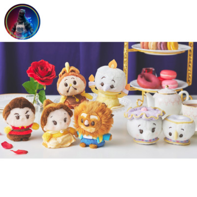 Japan Disney Store Beauty and the Beast Plush Complete Set Urupocha-chan