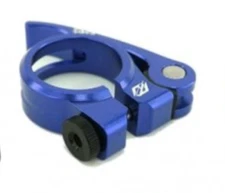 TNT BICYCLES BMX QUICK RELEASE SEAT POST CLAMP - 31.8MM - 1-1/4" BLUE