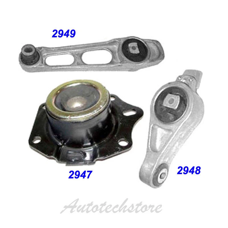 For 2002-2005 Dodge Neon 2.0L Engine Motor Mount Set 3PCS for Auto Trans. M131 - Image 2 of 4