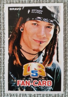 US5 FAN-CARD! IZZY BRAVO FAN-Karte Sammelkarte Izzy und ich sind Rocker, die auc