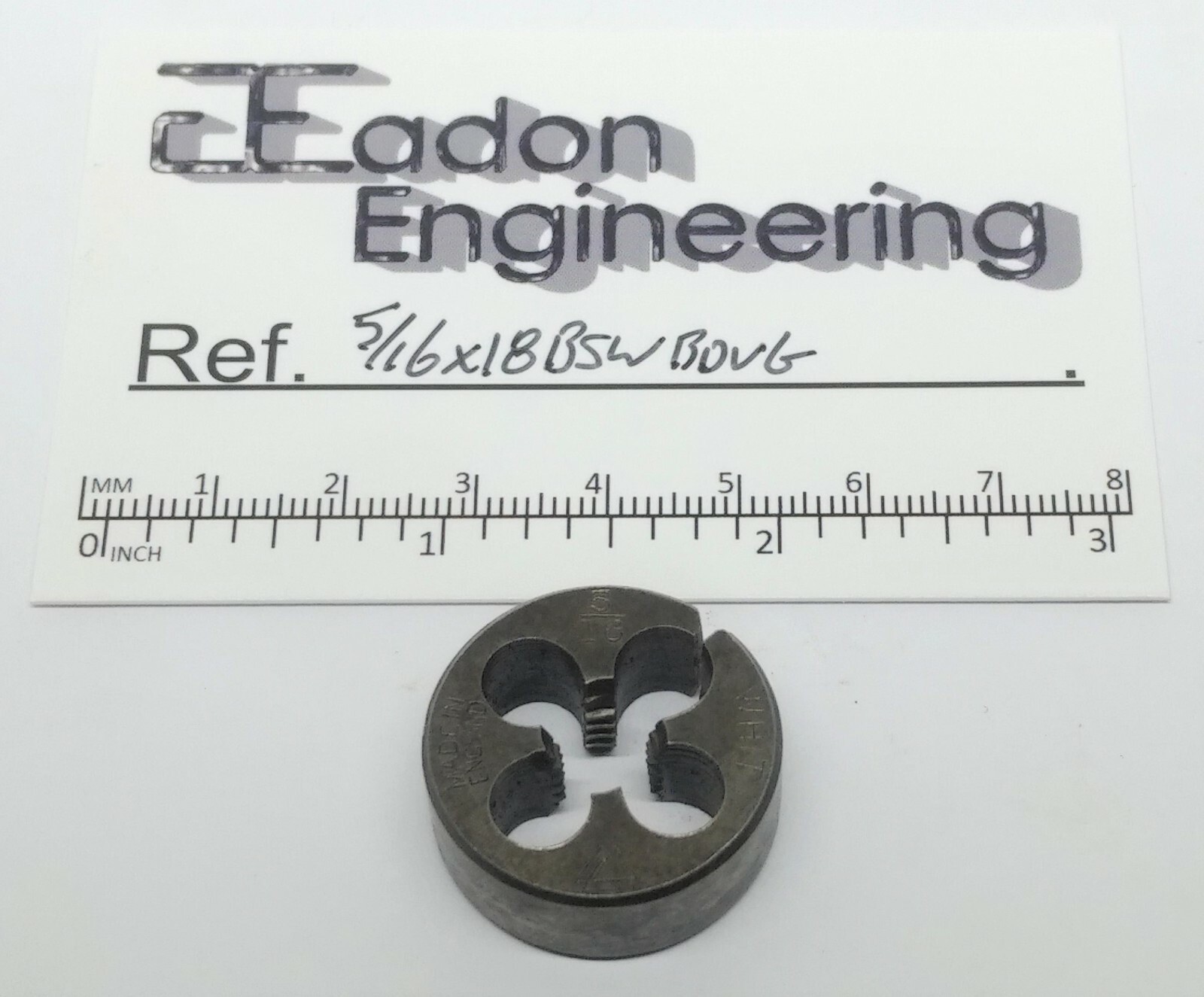5/16" x 18TPI BSW (British Standard Whitworth) Button Die, HSS. By top brands. - Picture 2 of 12