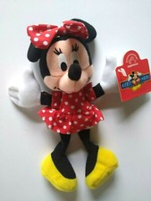 Disney Minnie Mouse Bean Bag Plush Figure Tag  Hanger 1998 Vintage Applause NOS
