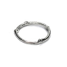 Handmade Sterling Silver Stackable Minimalist Ring Twig Solid Stamped 925