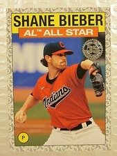 2021 TOPPS 86AS-1 SHANE BIEBER 1986 ALL STAR 35th ANNIVERSARY PLATINUM 44/70
