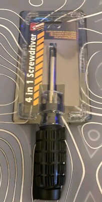 Sterling Four-in-One Screwdriver Set Black/Silver
