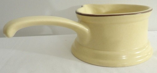 VINTAGE PFALTZGRAPH STONEWARE POTTERY GRAVY LADLE SERVER BOAT HANDLED - Picture 2 of 4