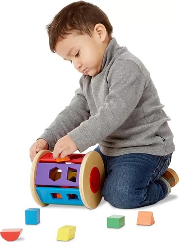 Melissa and Doug Match and Roll Shape Sorter Set NEW IN BOX!! - 第 9/10 張圖片