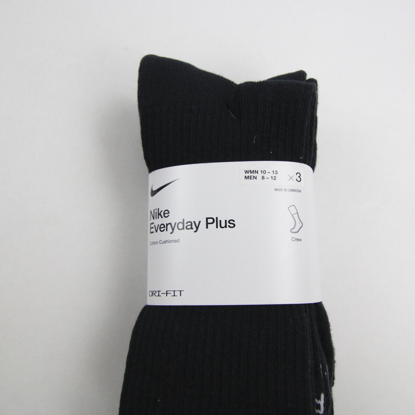 Nike DriFit Socks Men's Black New with Tags eBay