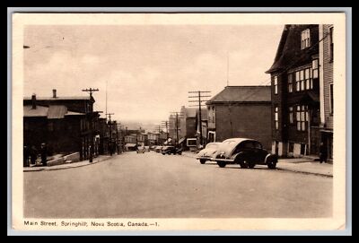 Spring Hill Main Street Post Card - Main Street. Springhill, Nova Scotia, Canada | eBay Australia