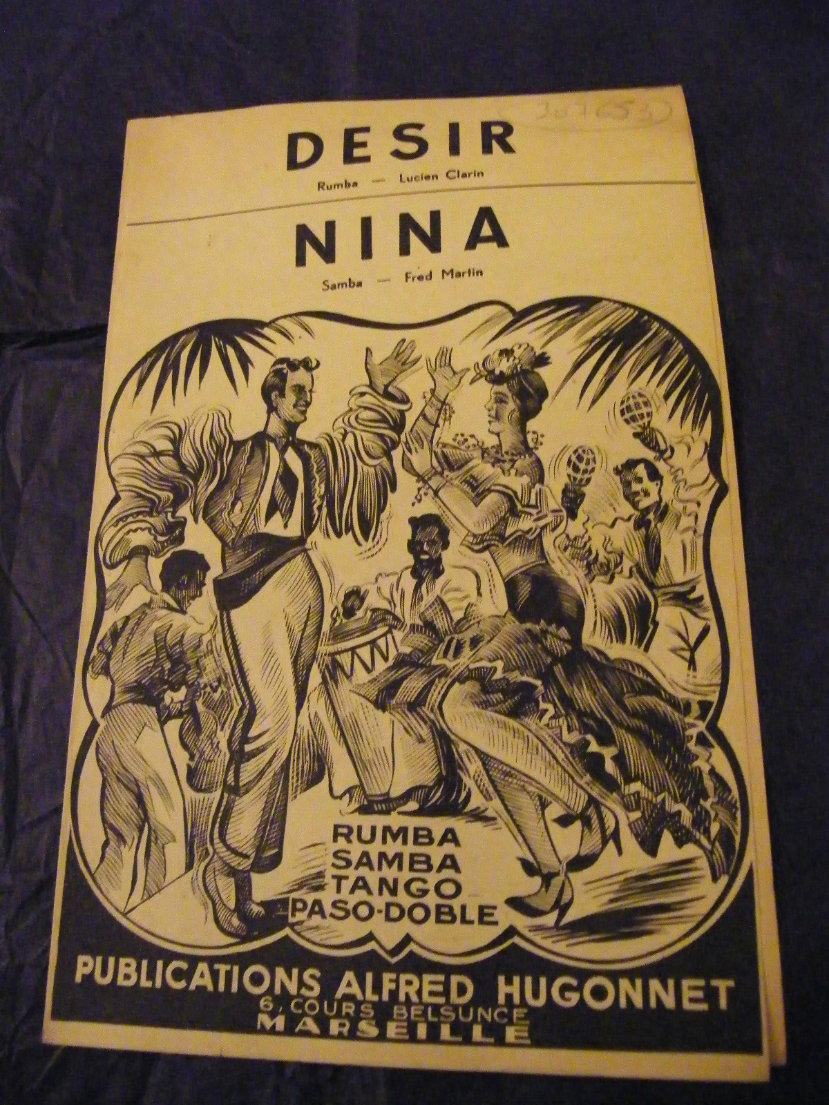 Desire Partition Lucien Clarin Nina Fred Martin Music Sheet
