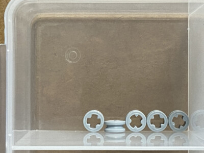 LEGO Parts - Light Bluish Gray Technic Bush 1/2 Smooth - No 4265c - QTY 5