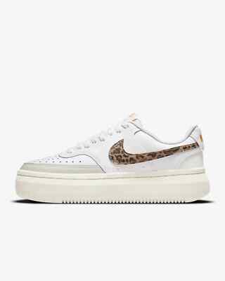 New Nike Women's Court Vision Alta Shoes White/ Leopard (DO2791-100)  Australia