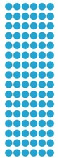 3/8" Light Blue Dots Round Vinyl Color Code Inventory Dot Stickers 3/8 Inch