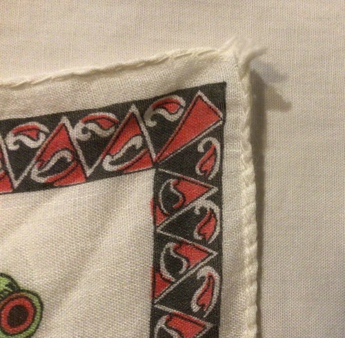Vintage 1950s Printed Souvenir Handkerchief New Zealand Cotton Lawn 27 X 27 Cm - Picture 8 of 8