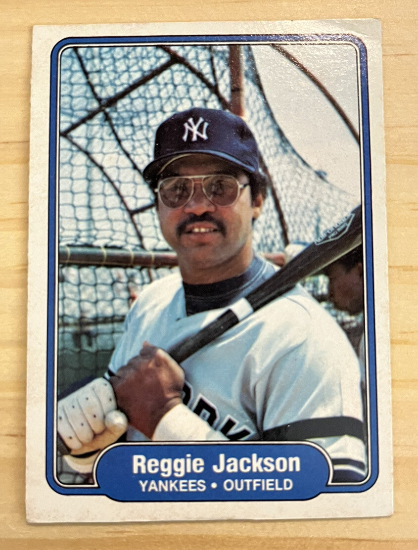 Reggie Jackson 1982 Fleer #39 New York Yankees HOF