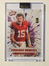 Fernando Mendoza RC 2026 Wild Card SPLAT SSP /2 Rookie QB RARE        M122
