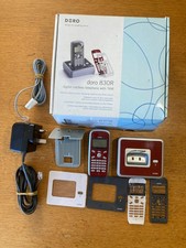 Doro 830R Digital Cordless Telephone Answer Machine, Colour Covers, Wall Mount