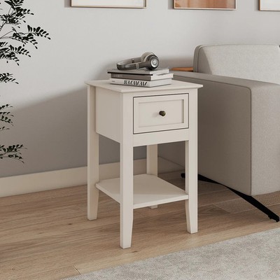 Nachttisch mit einer Schublade - Rowley Pale Cream Range